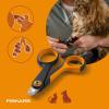 imageFiskars Pet Small Pet Nail Clippers Cat and Dog Nail Clippers Precision Stainless Steel Blades ampamp SoftGrip Handle 425 OrangeBlack