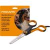 imageFiskars Pet Blending Scissors Dog and Cat Grooming Scissors Serrated Teeth for Thinning ampamp SoftGrip Handle 65 OrangeBlack