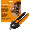 imageFiskars Pet Large Nail Clippers Cat and Dog Nail Clippers SemiCircular Blade ampamp SoftGrip Handle with Safety Lock 575 OrangeBlack