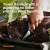 imageFiskars 3Piece Cultivating Tool Set Stainless Steel Trowel Scoop ampamp Cultivator with SpaceSaving Nesting Design