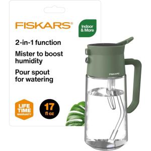 imageFiskars Mist ampamp Pour Carafe 2in1 Plant Mister and Watering Carafe Premium Glass ThumbActuated Sprayer Comfortable Handle 05L 17 oz