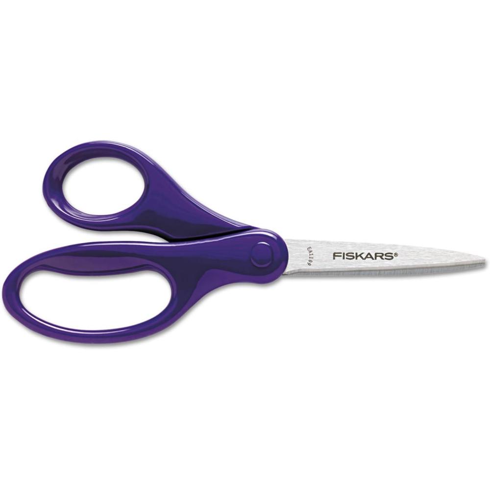 imageFiskars 7 Student Scissors for Kids 1214  Scissors for School or Crafting  Back to School Supplies  Color May Vary