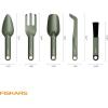 imageFiskars 5Piece Cultivating Tool Set for Indoor Plants  Stainless Steel Scoop Trowel Cultivator Tongs amp Brush SpaceSaving Nesting Design for Houseplants Succulents amp Cacti