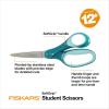 imageFiskars 7 SoftGrip Student Glitter Scissors 1Pack for Kids Ages 1214 Scissors for School or Crafting Back to School Supplies Color May Vary
