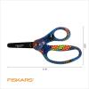 imageFiskars Designer Nonstick Blunttip 5 Kids Scissors Bright Pixels