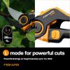 imageFiskars DualAction Pruner  Hand Pruner with Two Cutting Modes Bypass Garden Pruner for Stems and Branches up to 1 LowFriction Steel Blade FiberComp Frame