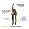 imageFiskars DualAction Pruner  Hand Pruner with Two Cutting Modes Bypass Garden Pruner for Stems and Branches up to 1 LowFriction Steel Blade FiberComp Frame