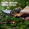 imageFiskars DualAction Pruner  Hand Pruner with Two Cutting Modes Bypass Garden Pruner for Stems and Branches up to 1 LowFriction Steel Blade FiberComp Frame