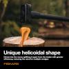 imageFiskars Helix Splitting Wedge for Large Stubborn Logs  Forged Steel Wood Splitting Wedge with Helicoidal Profile 175 x 85 x 225