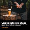 imageFiskars HelixPlus Splitting Wedge for Large Logs  Forged Steel Wood Splitting Wedge with Spiral Design amp VibrationDampening Striking Head 25 x 95 x 25