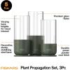 imageFiskars Plant Propagation Set 3 Pieces  Decorative Glass Propagation Vases with Metal Bases for Rooting Plant Cuttings and Hydroponic Displays