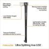 imageFiskars Ultra Splitting Axe U32 Sharper amp Stronger DoubleHardened Steel Blade for Large Logs 32 Inch