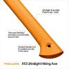 imageFiskars X13 Ultralight Axe 13 Improved Blade Design Perfect for Camping amp Backpacking Balanced Forged Steel Blade ShockAbsorbing Lightweight FiberComp Handle Orange