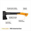 imageFiskars X18 Universal Axe 18 Advanced Blade Design Ergonomic Curved Handle Camping Hatchet Kindling Splitter DoubleHardened Forged Steel ShockAbsorbing Lightweight FiberComp