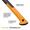imageFiskars X32 Splitting Axe 32 Advanced Blade Design Splitting Wedge Heavy Duty for Large Logs Forged Steel RustResistant ShockAbsorbing Lightweight FiberComp