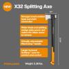 imageFiskars X32 Splitting Axe 32 Advanced Blade Design Splitting Wedge Heavy Duty for Large Logs Forged Steel RustResistant ShockAbsorbing Lightweight FiberComp