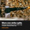 imageFiskars X32 Splitting Axe 32 Advanced Blade Design Splitting Wedge Heavy Duty for Large Logs Forged Steel RustResistant ShockAbsorbing Lightweight FiberComp
