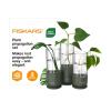 imageFiskars Plant Propagation Set 3 Pieces  Decorative Glass Propagation Vases with Metal Bases for Rooting Plant Cuttings and Hydroponic Displays