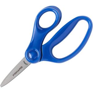 imageFiskars 5 PointedTip Scissors for Kids 4  Scissors for School or Crafting  Back to School Supplies  Color May Vary