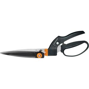 imageFiskars Garden Swivel Grass Shears Rotating Blades for Precise Lawn Edging SpringAction Handle 5 BlackOrange