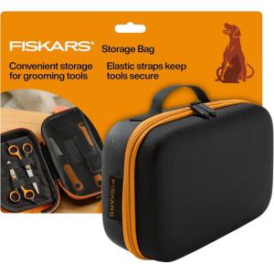 imageFiskars Pet Grooming Tool Storage Bag Durable Organizer with Elastic Straps 1025 x 4 x 7