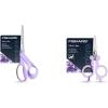 imageBundle of Fiskars Ultra Lilac Scissors HighGrade Stainless Steel Blades and Ergonomic Handles for Arts and Crafts  Fiskars Explore Folding Scissor Designer Collection Ultra Lilac Travel Friendly