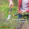 imageFiskars DualAction Hedge Shears 2in1 Fast Trimming amp PowerCut Hedge Trimmer PrecisionGround Steel Blades for Clean Cuts ShockAbsorbing Bumpers amp SoftGrip Handles for ComfortPowerGear2 Shock Absorbing 23 in