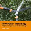 imageFiskars DualAction Hedge Shears 2in1 Fast Trimming amp PowerCut Hedge Trimmer PrecisionGround Steel Blades for Clean Cuts ShockAbsorbing Bumpers amp SoftGrip Handles for ComfortPowerGear2 Shock Absorbing 23 in