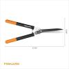 imageFiskars DualAction Hedge Shears 2in1 Fast Trimming amp PowerCut Hedge Trimmer PrecisionGround Steel Blades for Clean Cuts ShockAbsorbing Bumpers amp SoftGrip Handles for ComfortPowerGear 23 in