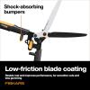 imageFiskars DualAction Hedge Shears 2in1 Fast Trimming amp PowerCut Hedge Trimmer PrecisionGround Steel Blades for Clean Cuts ShockAbsorbing Bumpers amp SoftGrip Handles for Comfort25 2in1