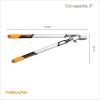 imageFiskars DualAction Lopper 2in1 Lopper with Dual Cutting Modes S Mode for Precise Snips for Stems L Mode for Power Through Branches Low Friction Steel Blade 2 Cutting Capacity32 2in1 Bypass