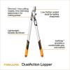 imageFiskars DualAction Lopper 2in1 Lopper with Dual Cutting Modes S Mode for Precise Snips for Stems L Mode for Power Through Branches Low Friction Steel Blade 2 Cutting Capacity32 2in1 Bypass