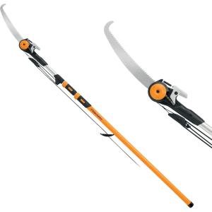 imageFiskars 713 ft Extendable Tree Pruner Telescoping Pole Pruner with 2 Cutting Modes for Fast amp Powerful Cuts Long Reach Tree Trimmer for High Branches amp Tall Trees Rotating Head Garden amp Yard Care716 ft Chain Drive Saw  Pruner