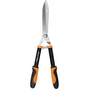 imageFiskars DualAction Hedge Shears 2in1 Fast Trimming amp PowerCut Hedge Trimmer PrecisionGround Steel Blades for Clean Cuts ShockAbsorbing Bumpers amp SoftGrip Handles for Comfort23 PowerLever