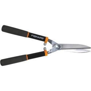 imageFiskars DualAction Hedge Shears 2in1 Fast Trimming amp PowerCut Hedge Trimmer PrecisionGround Steel Blades for Clean Cuts ShockAbsorbing Bumpers amp SoftGrip Handles for Comfort20 PowerLever