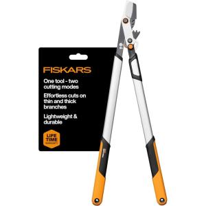 imageFiskars DualAction Lopper 2in1 Lopper with Dual Cutting Modes S Mode for Precise Snips for Stems L Mode for Power Through Branches Low Friction Steel Blade 2 Cutting Capacity32 2in1 Bypass