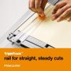 imageFiskars Recycled SureCut Portable Paper Trimmer  12 Cut Length  Craft and Office Paper Cutter with Grid Lines  Black